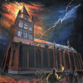 Brand der St. Jakobikirche am 15. April 1662