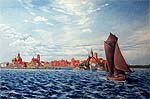 Segelschiff vor Stralsund